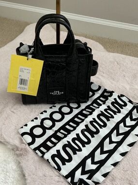 Marc Jacobs croc  Embossed mini The Tote Bag new tags and dust bag